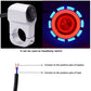 Headlight auxiliary switch with illuminated red indicator and blue LED ring