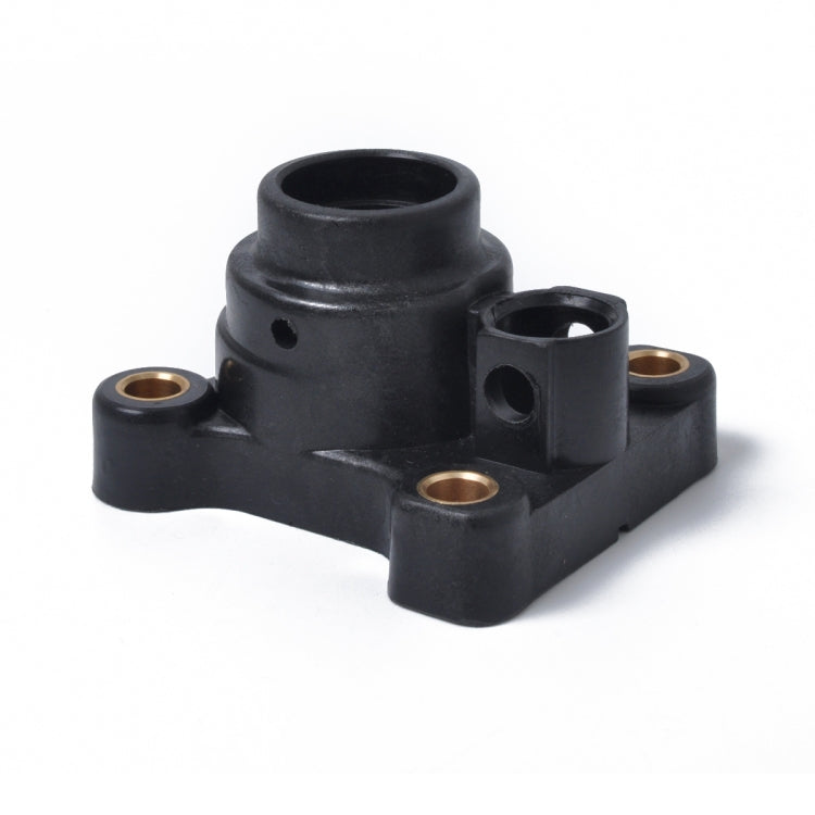 Outboard water pump impeller housing assembly, black body with bronze bearing inserts