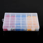 Insulated crimp terminals assortment kit in clear lidded case, mixed colors