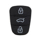 Black silicone 3-button key pad insert showing lock, car, and open icons