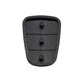 Black silicone key pad back with three raised button posts