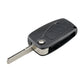 Black 3-button car key fob case with inserted metal key blade