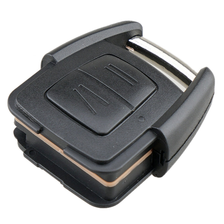 Black 2-button car key shell with metal key blade extended