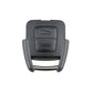 Black 2-button car key shell with metal blade and front button panel
