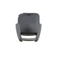 Black 2-button car key shell with metal blade and open rear cover
