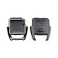 Black 2-button car key shell set with open interior and button cover