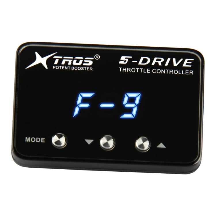 Electronic throttle controller, black face with TRoS logo and blue F-9 LED display