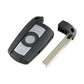 BMW CAS3 315MHz key fob remote with metal key blade, black housing