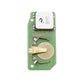 Green remote key fob circuit board with RF module and electronic components