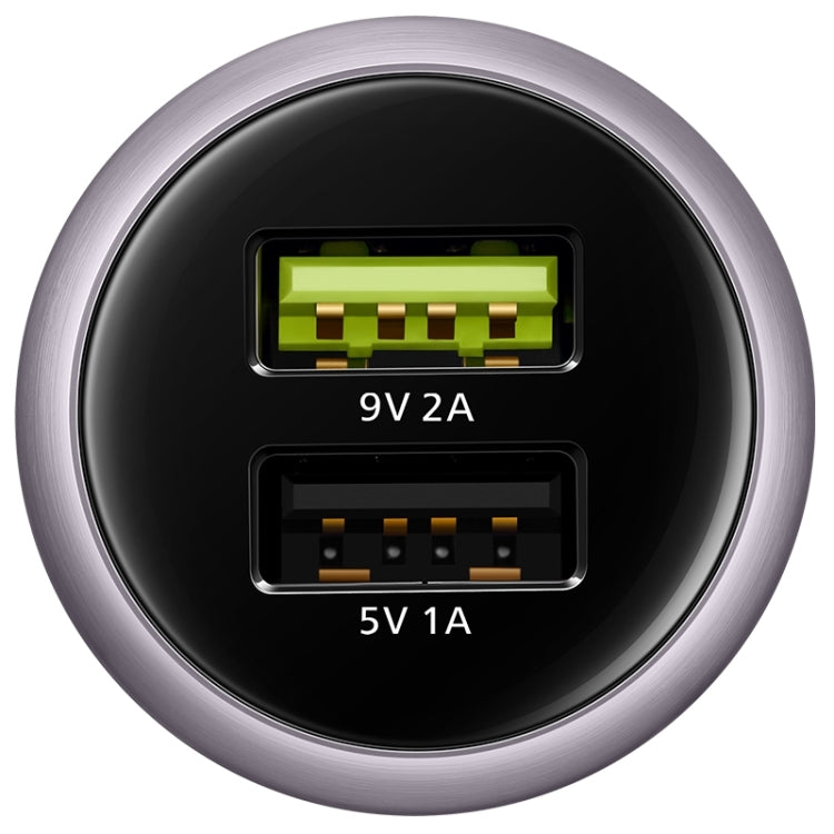Dual USB charging ports showing 9V 2A and 5V 1A output ratings
