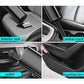Handheld wireless car vacuum with crevice nozzle cleaning car seat interior