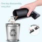Black handheld vacuum cleaner with removable dust bin and one-button release