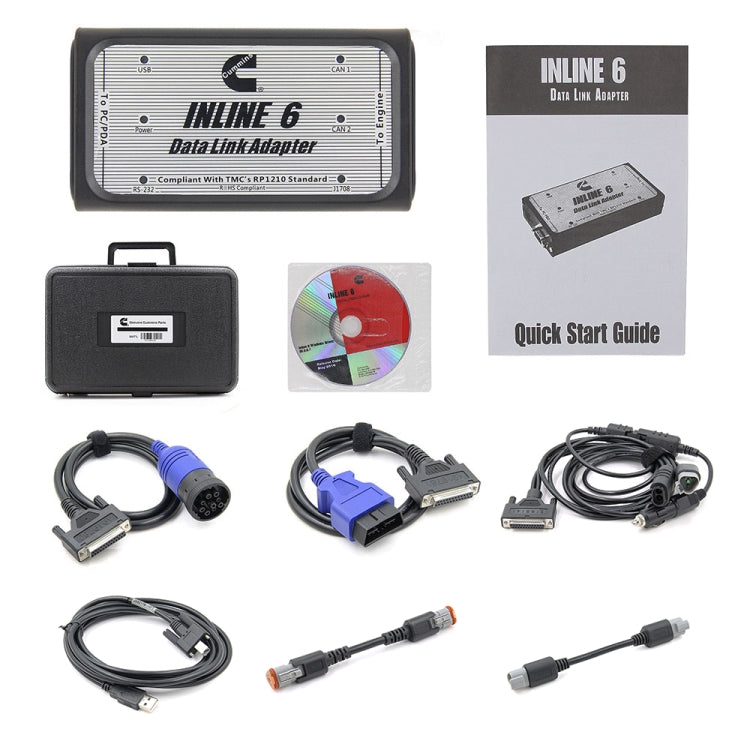 Inline 6 data link adapter module with diagnostic connector, in protective case