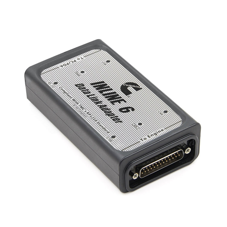 Inline 6 data link adapter with DB-style diagnostic port on device face