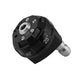 Black multi-mode pressure washer nozzle head with numbered spray settings and port