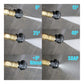 High-pressure nozzle with multiple spray angles, including rinse and soap modes