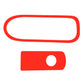 Red template outline showing oval bezel shape and rectangle with round switch hole