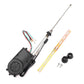 Car automatic expansion antenna aerial kit with control motor, brackets, and cables