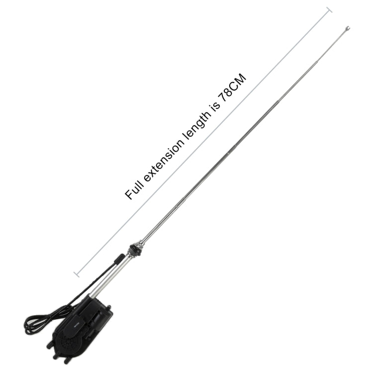 Car automatic expansion antenna mast with wiring and motor housing, full length kit