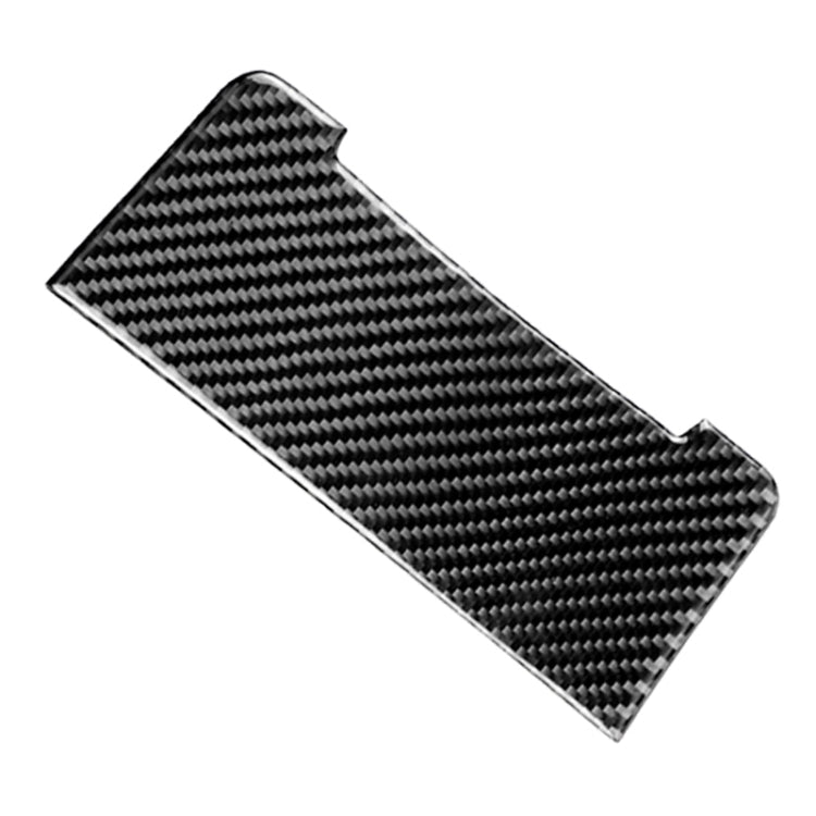 Carbon fiber-look lighter storage panel sticker, black weave finish with cutout