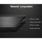 Layered carbon-fiber B-pillar trim sticker cross-section with double-sided tape