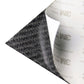 Carbon-fiber B-pillar trim sticker with adhesive tape backing sheet