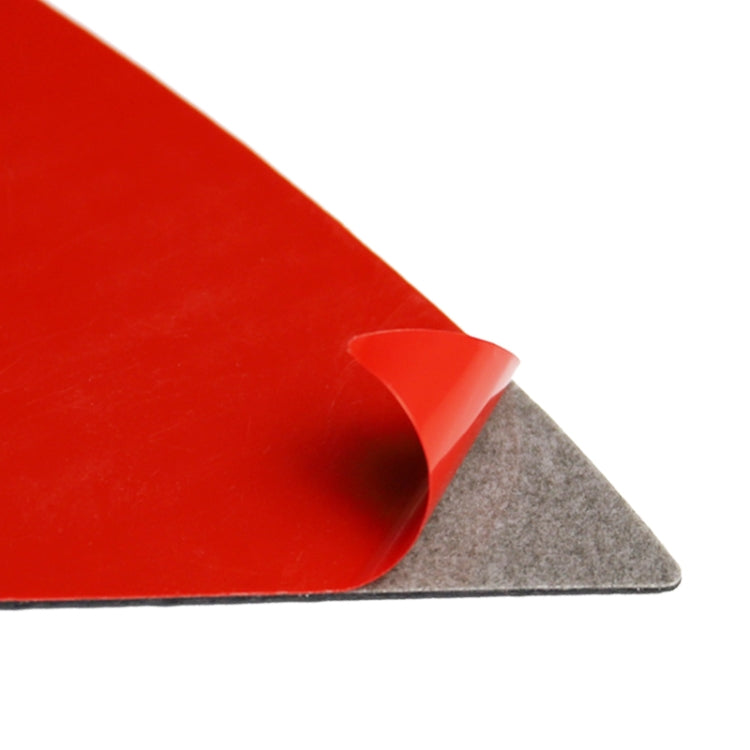 Triangular carbon fiber sticker corner with protective backing layer
