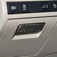 Carbon fiber storage handle trim sticker fitted in dashboard recess