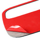 Red-backed black carbon-fiber dome light panel sticker with curved edge
