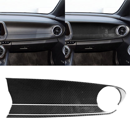 Carbon fiber front passenger central control panel decorative sticker for car interior