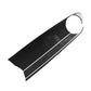 Black carbon fiber center control panel overlay sticker with round vent cutout