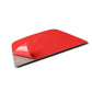 Red-backed black carbon fiber style decal with matte dark edge
