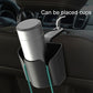 Car back seat trash bin with drink cup holder insert for quick storage