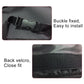 Black car hanging bag showing fixed buckle straps and velcro closure