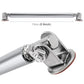 Car lip support bar, silver metal 15cm length with hinge clamp bracket