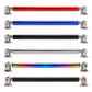 Car lip support bars, multi-color two-piece set with mounting brackets