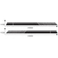 Car side stripe PVC sticker, black stripes with 210cm length and 11cm height guides