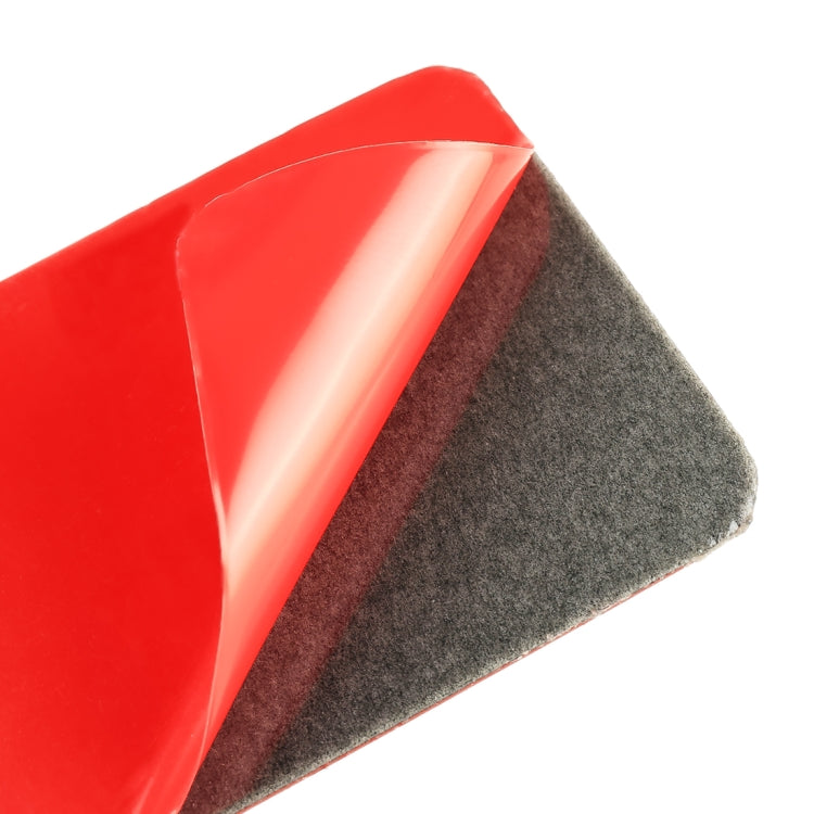 Roof light panel sticker layer: red film with gray backing/adhesive