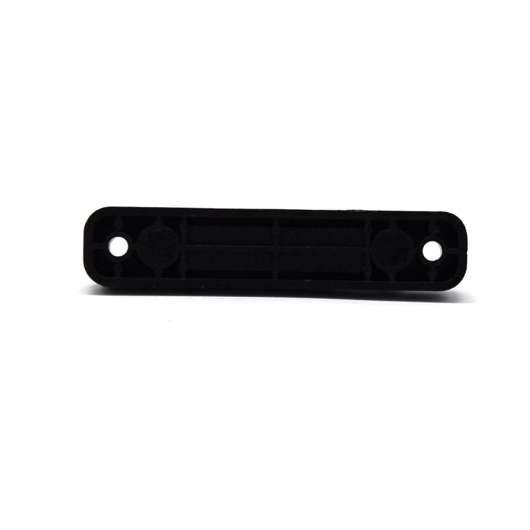 Black bus bar holder for 5-way power distribution with two mounting holes