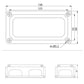 Bus bar terminal box dimensions diagram with four mounting positions and height measures