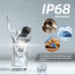 IP68 waterproof LED headlight bulbs with splash and sealed design visuals