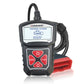 Compact black OBD2 code reader scanner with red OBD plug and cable