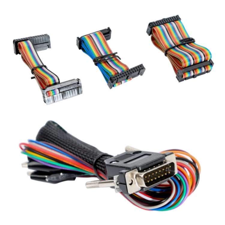 Colorful wiring harness with multi-pin connector for ECU programming tool