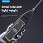 Black electronic stethoscope diagnostic tool with attached metal probe and ear attachments.