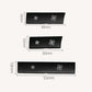 Black HVAC air volume switch panel showing 40mm, 30mm, and 55mm sizes