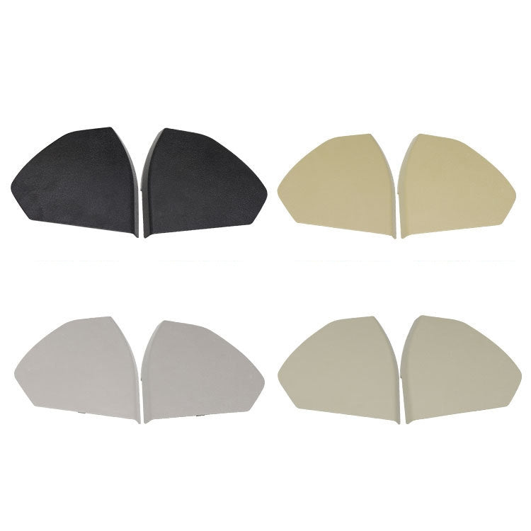 Set of right front door trim panel covers in black, gray, beige, and yellow