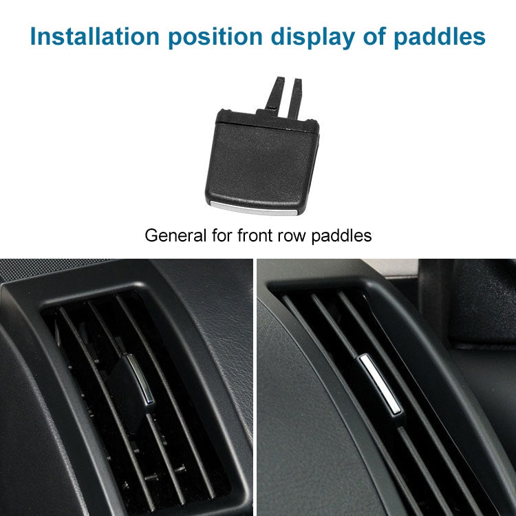 Black switch paddle shown fitted on front-row air vent