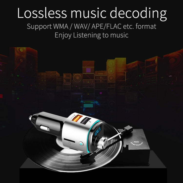 Car Bluetooth MP3 player decoding lossless music, shown with audio device