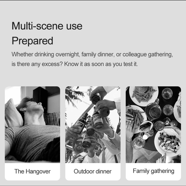 Multi-scene use promotional cards for alcohol tester