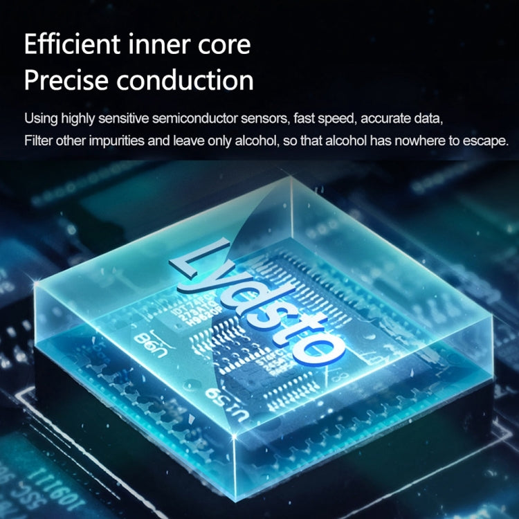 Blue circuit sensor graphic for precise alcohol detection